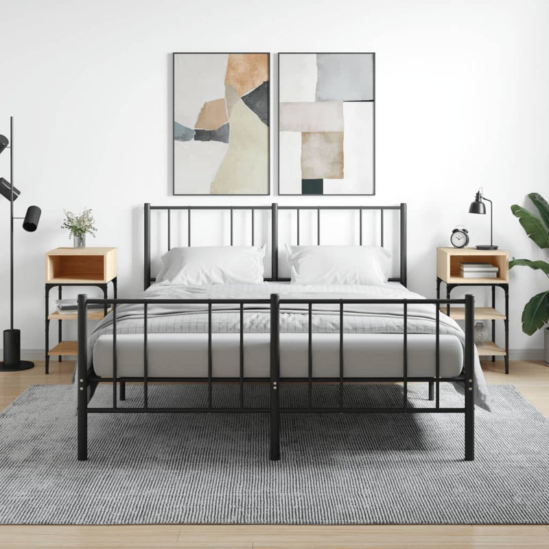 Nachtkastjes 2 st 35x34,5x70 cm sonoma eikenkleurig MeubelReus