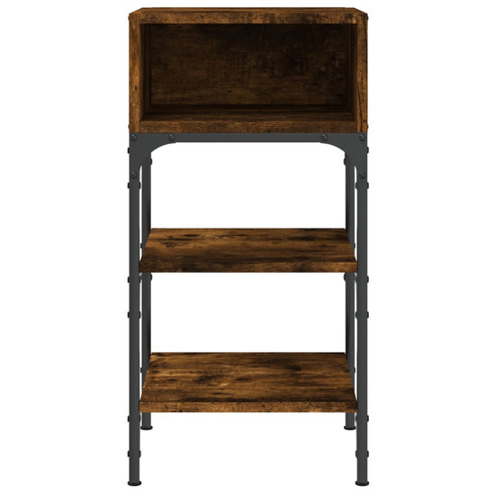 Nachtkastjes 2 st 35x34,5x70 cm bewerkt hout gerookt eikenkleur MeubelReus