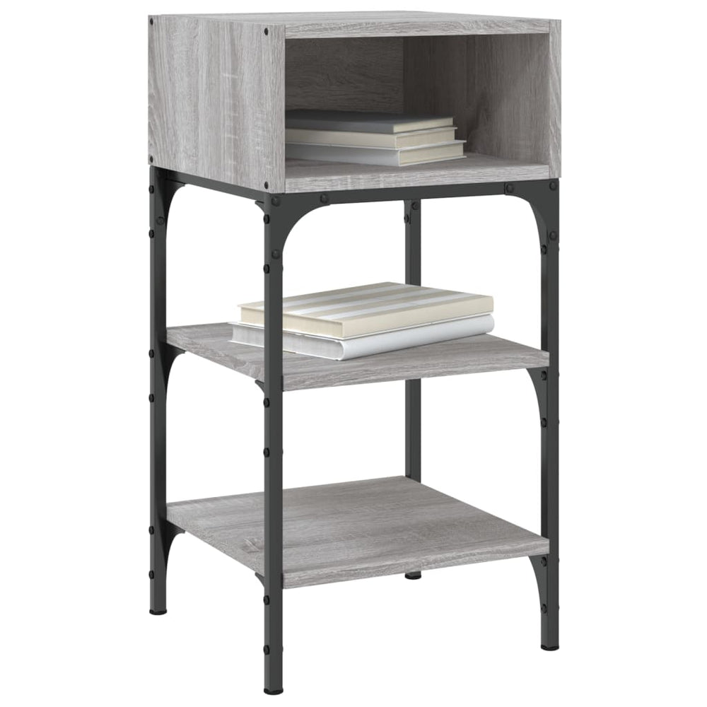 Nachtkastjes 2 st 35x34,5x70 cm bewerkt hout grijs sonoma eiken MeubelReus