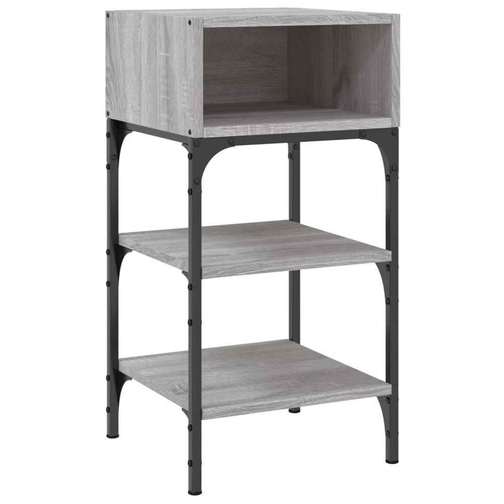 Nachtkastjes 2 st 35x34,5x70 cm bewerkt hout grijs sonoma eiken MeubelReus
