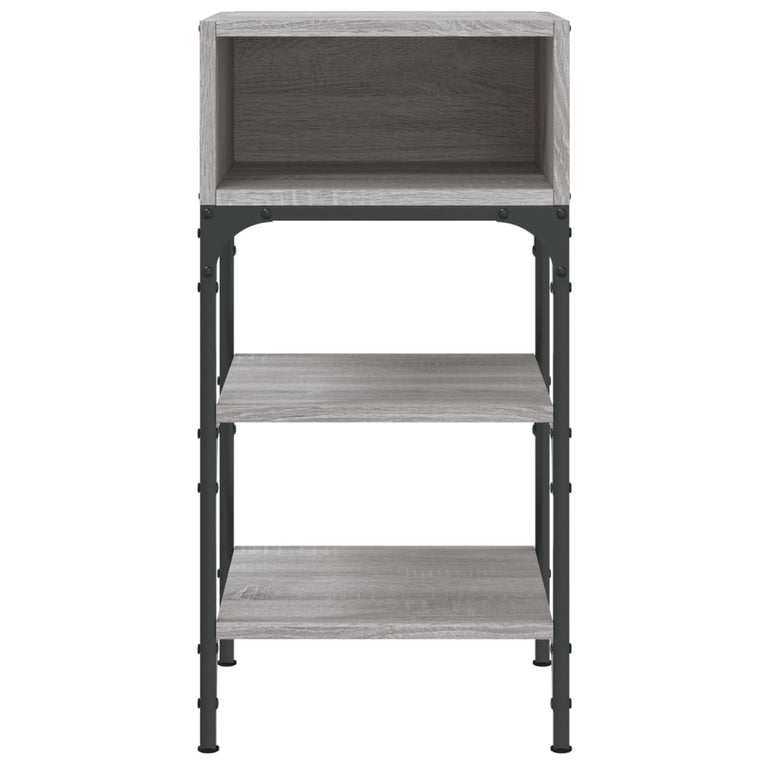 Nachtkastjes 2 st 35x34,5x70 cm bewerkt hout grijs sonoma eiken MeubelReus