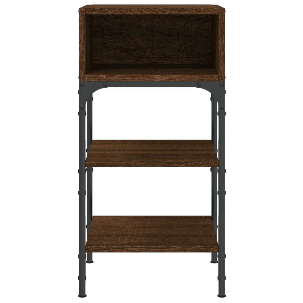 Nachtkastjes 2 st 35x34,5x70 cm bewerkt hout bruin eikenkleur MeubelReus