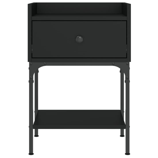 Nachtkastjes 2 st 40,5x31x60 cm bewerkt hout zwart MeubelReus