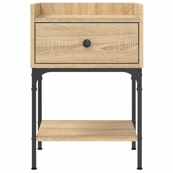 Nachtkastjes 2 st 40,5x31x60 cm bewerkt hout sonoma eikenkleur MeubelReus