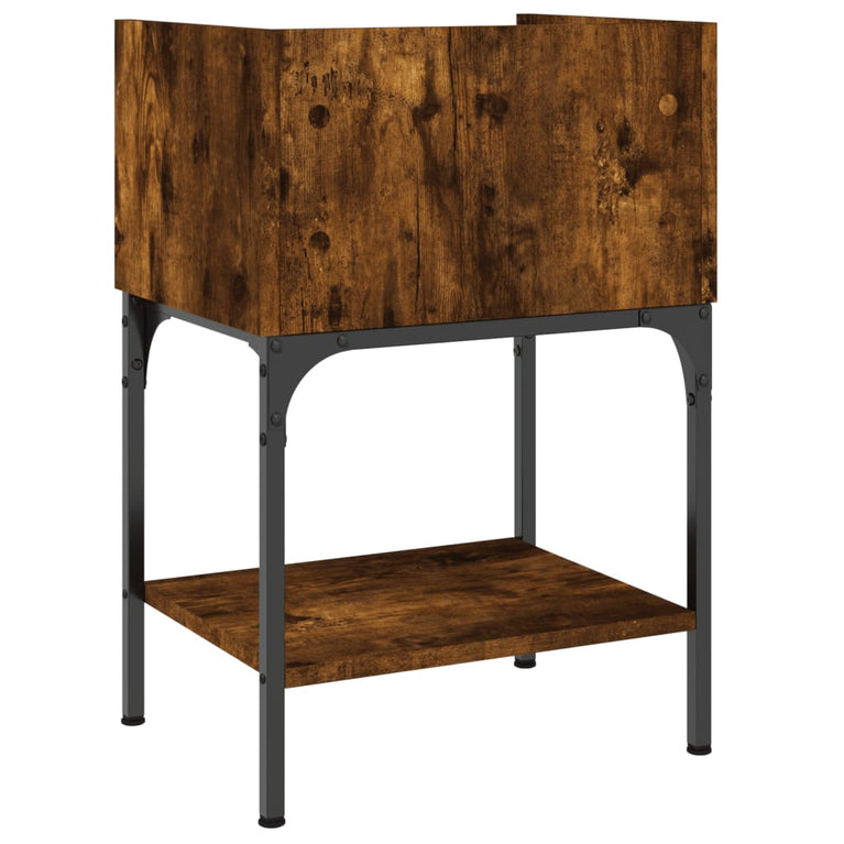 Nachtkastjes 2 st 40,5x31x60 cm bewerkt hout gerookt eikenkleur MeubelReus