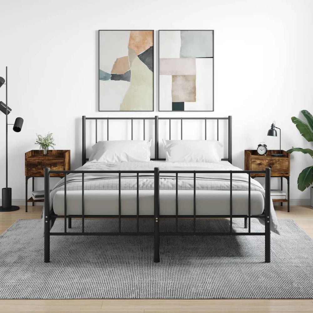Nachtkastjes 2 st 40,5x31x60 cm bewerkt hout gerookt eikenkleur MeubelReus