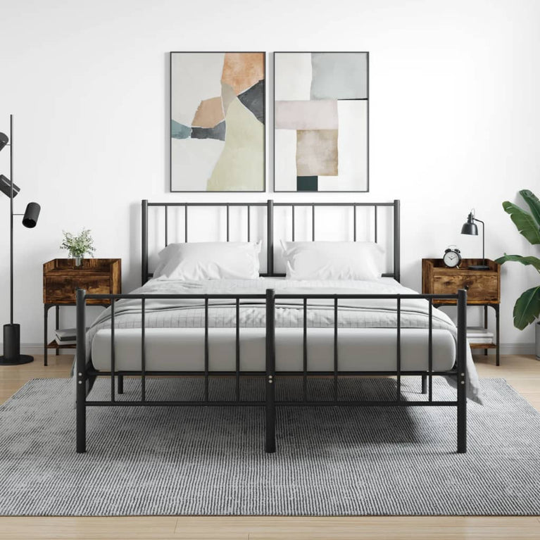 Nachtkastjes 2 st 40,5x31x60 cm bewerkt hout gerookt eikenkleur MeubelReus