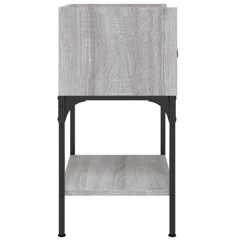 Nachtkastjes 2 st 40,5x31x60 cm bewerkt hout grijs sonoma eiken MeubelReus