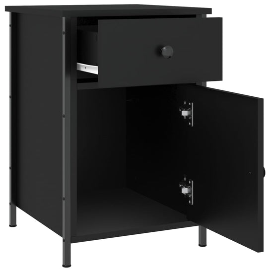 Nachtkastjes 2 st 40x42x60 cm bewerkt hout zwart MeubelReus