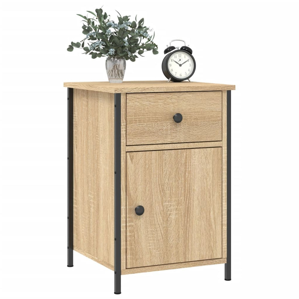 Nachtkastjes 2 st 40x42x60 cm bewerkt hout sonoma eikenkleurig MeubelReus