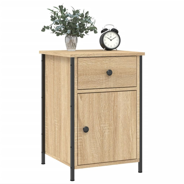 Nachtkastjes 2 st 40x42x60 cm bewerkt hout sonoma eikenkleurig MeubelReus