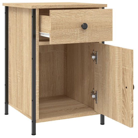 Nachtkastjes 2 st 40x42x60 cm bewerkt hout sonoma eikenkleurig MeubelReus
