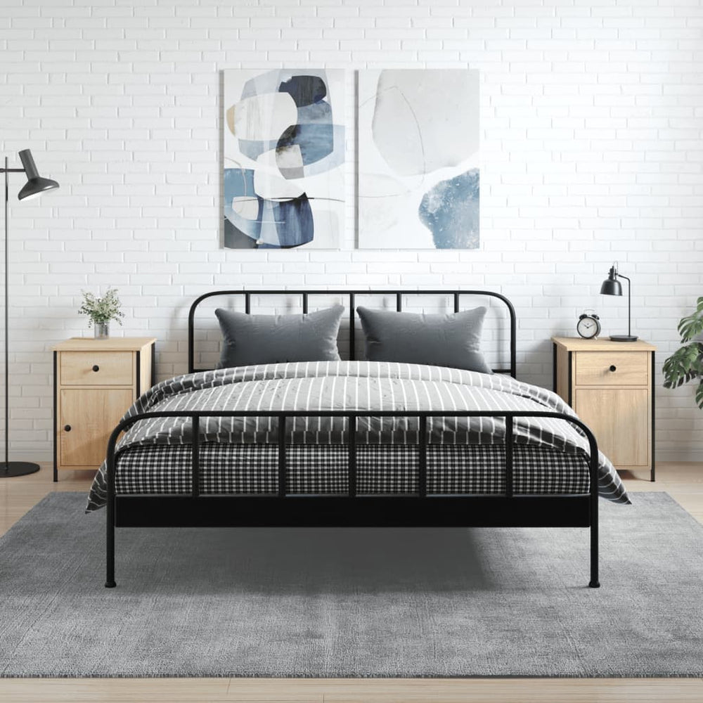 Nachtkastjes 2 st 40x42x60 cm bewerkt hout sonoma eikenkleurig MeubelReus