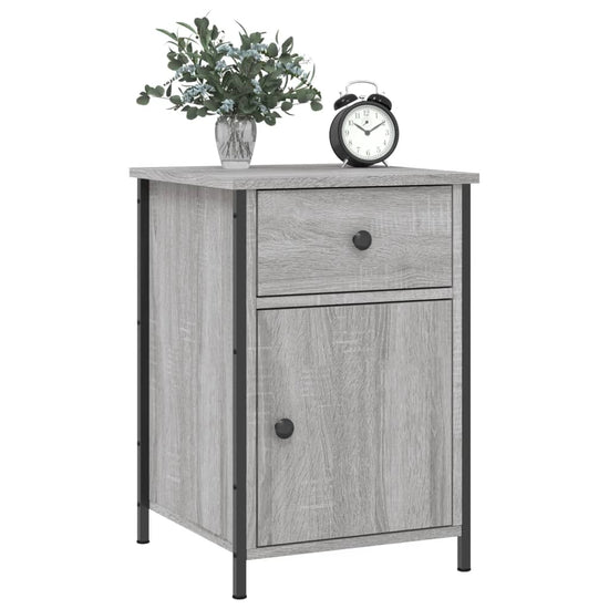 Nachtkastjes 2 st 40x42x60 cm bewerkt hout grijs sonoma eiken MeubelReus