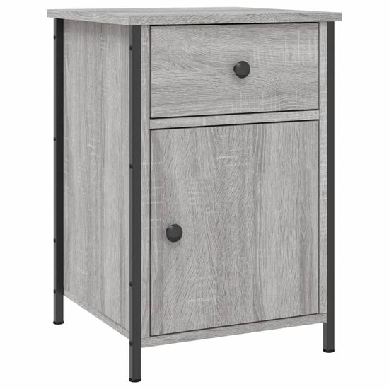 Nachtkastjes 2 st 40x42x60 cm bewerkt hout grijs sonoma eiken MeubelReus