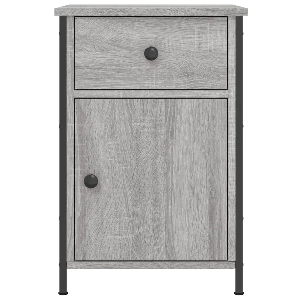 Nachtkastjes 2 st 40x42x60 cm bewerkt hout grijs sonoma eiken MeubelReus