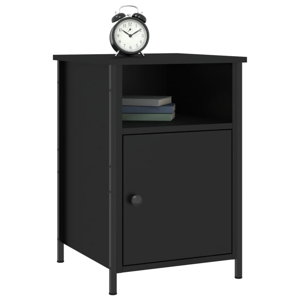 Nachtkastjes 2 st 40x42x60 cm bewerkt hout zwart MeubelReus
