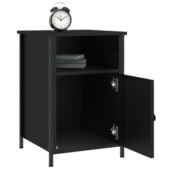 Nachtkastjes 2 st 40x42x60 cm bewerkt hout zwart MeubelReus