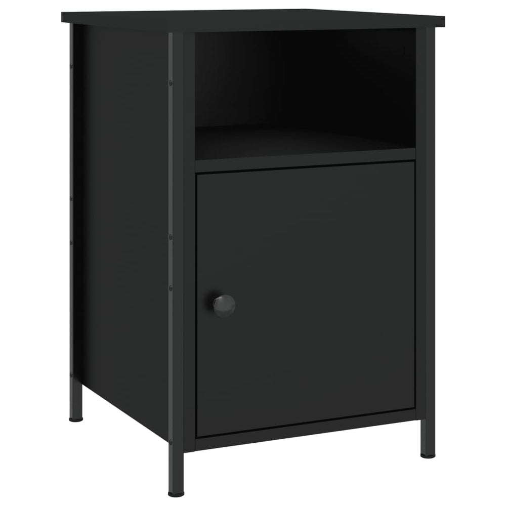 Nachtkastjes 2 st 40x42x60 cm bewerkt hout zwart MeubelReus