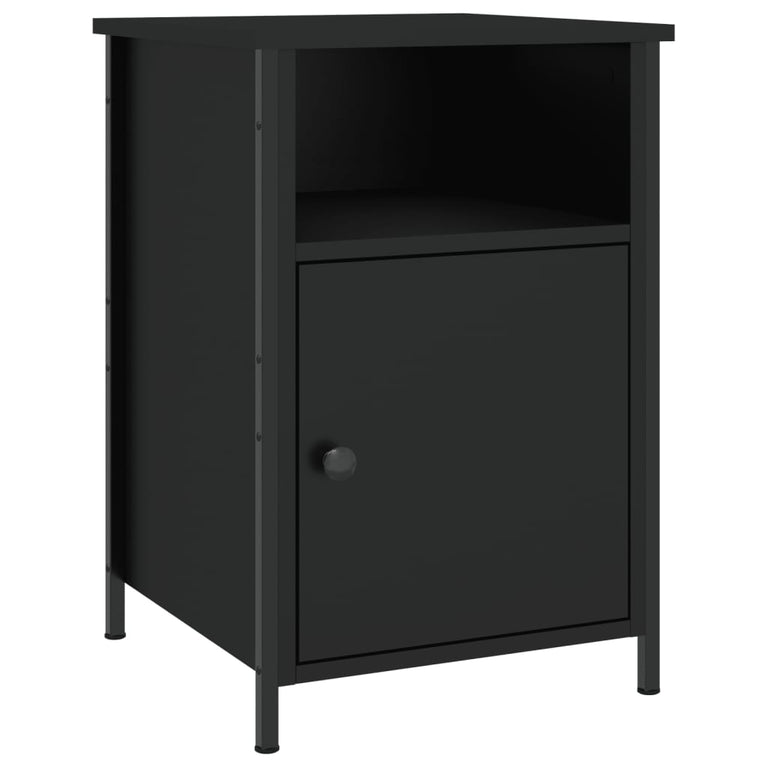 Nachtkastjes 2 st 40x42x60 cm bewerkt hout zwart MeubelReus