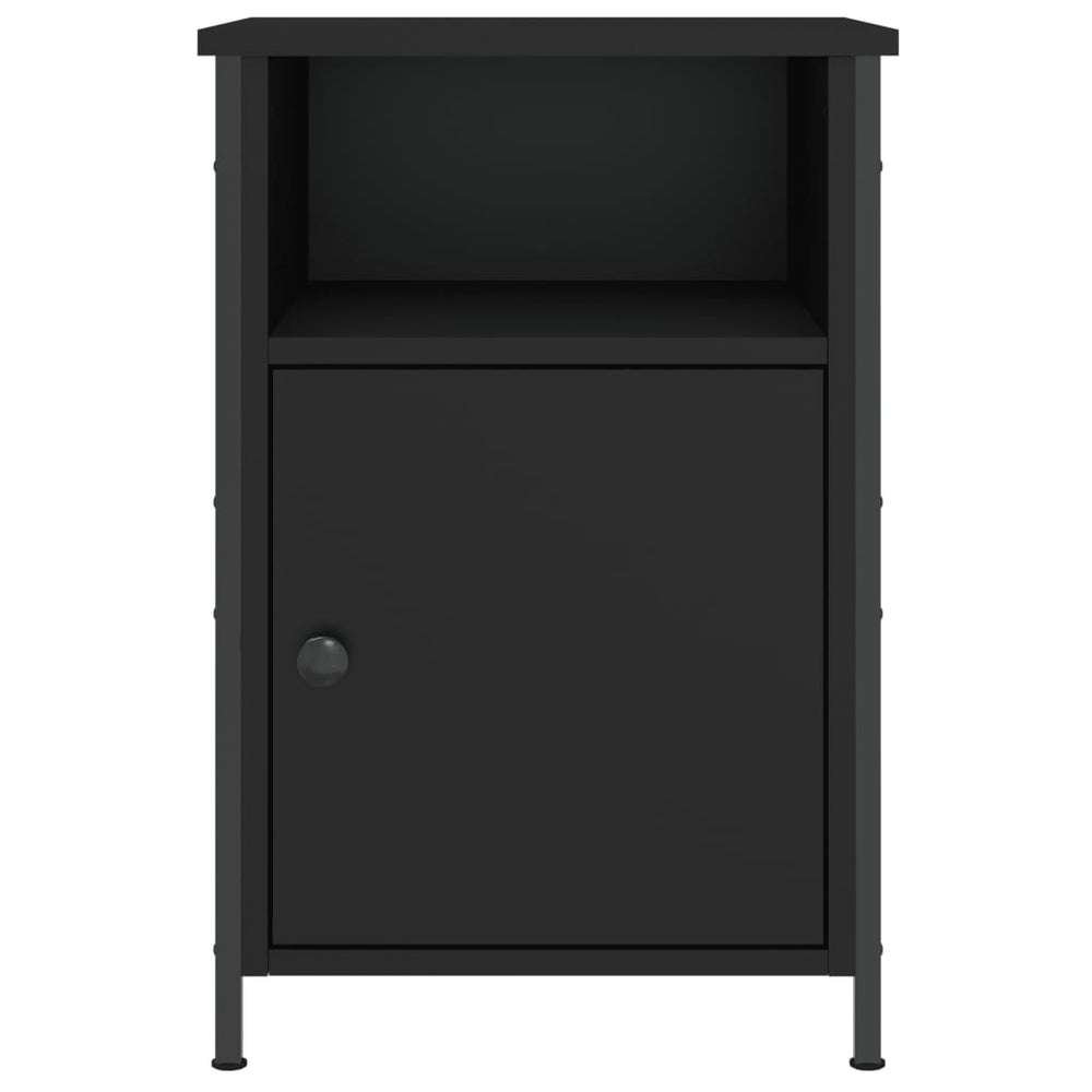 Nachtkastjes 2 st 40x42x60 cm bewerkt hout zwart MeubelReus