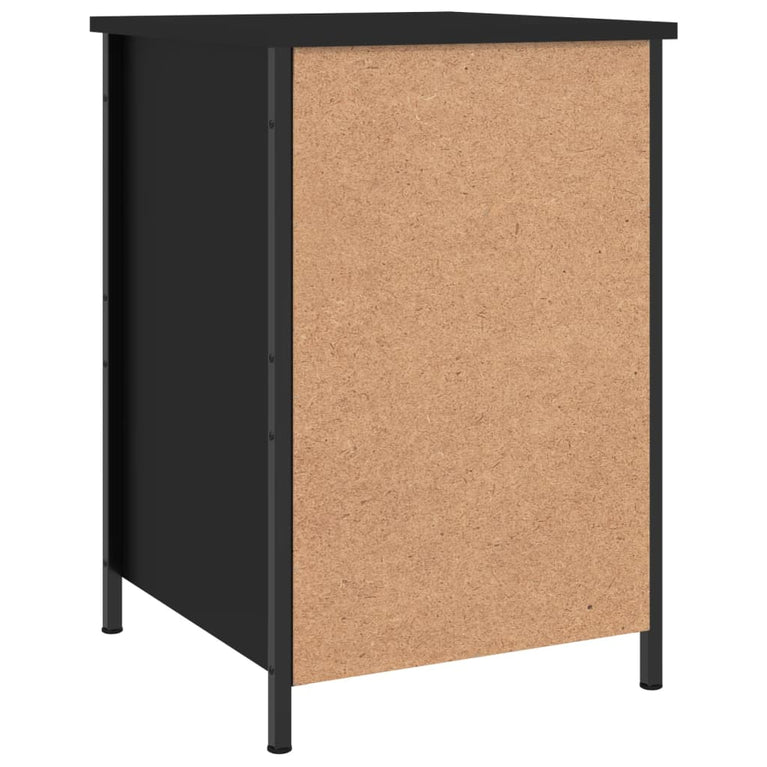 Nachtkastjes 2 st 40x42x60 cm bewerkt hout zwart MeubelReus