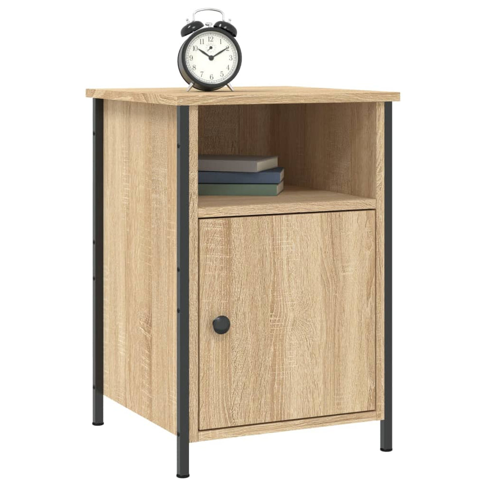 Nachtkastjes 2 st 40x42x60 cm bewerkt hout sonoma eikenkleurig MeubelReus