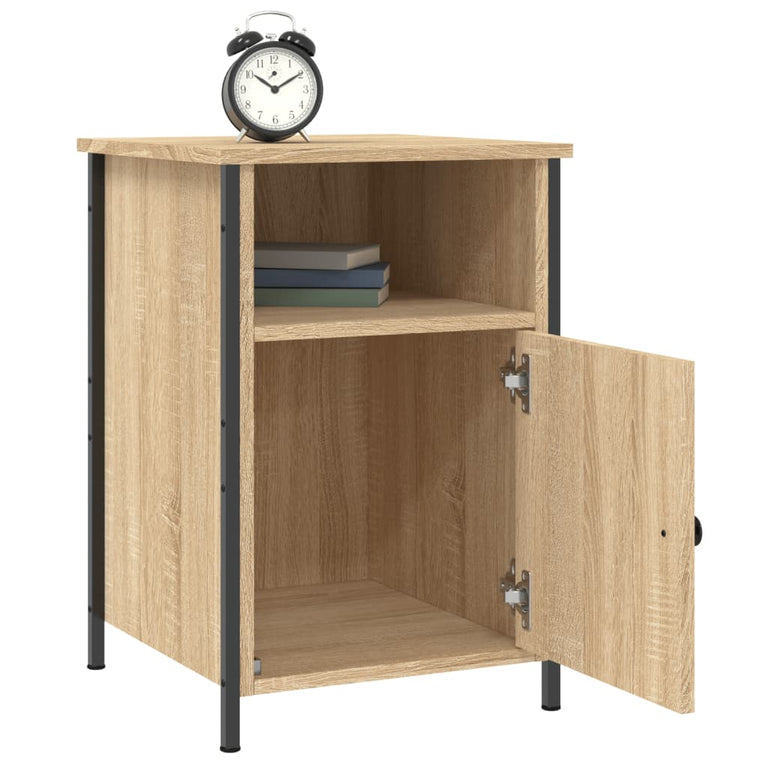 Nachtkastjes 2 st 40x42x60 cm bewerkt hout sonoma eikenkleurig MeubelReus