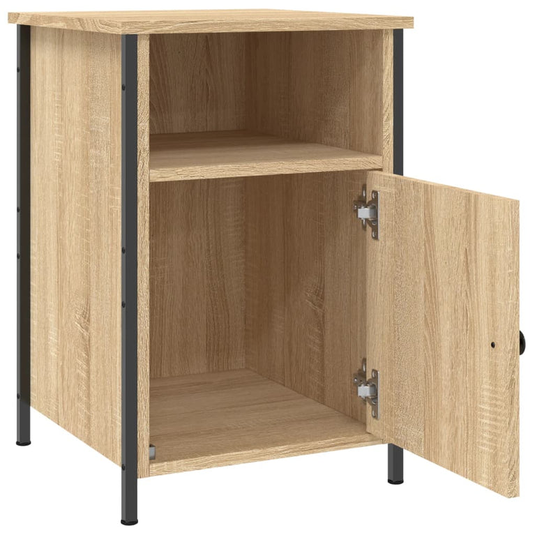 Nachtkastjes 2 st 40x42x60 cm bewerkt hout sonoma eikenkleurig MeubelReus