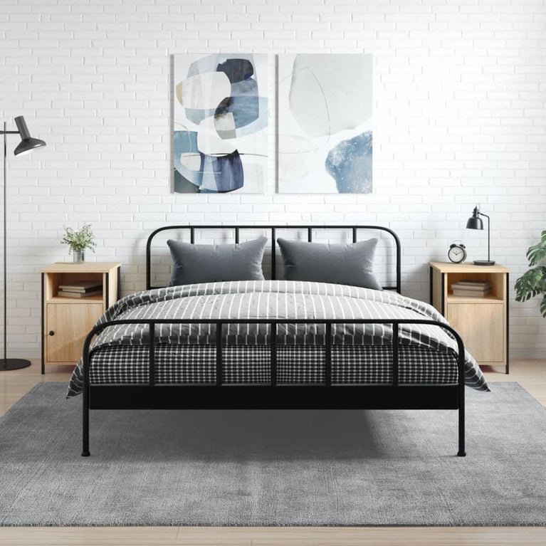 Nachtkastjes 2 st 40x42x60 cm bewerkt hout sonoma eikenkleurig MeubelReus