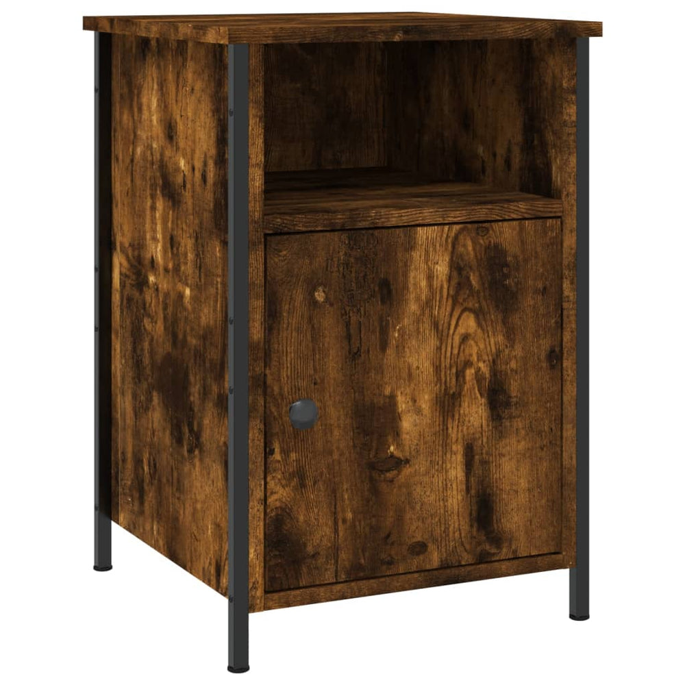 Nachtkastjes 2 st 40x42x60 cm bewerkt hout gerookt eikenkleurig MeubelReus