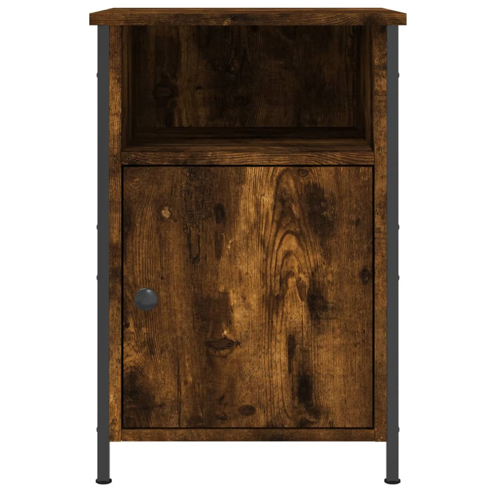 Nachtkastjes 2 st 40x42x60 cm bewerkt hout gerookt eikenkleurig MeubelReus