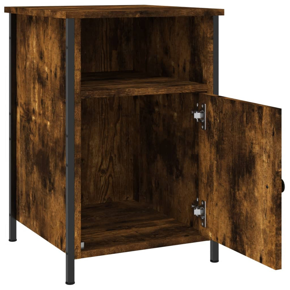 Nachtkastjes 2 st 40x42x60 cm bewerkt hout gerookt eikenkleurig MeubelReus