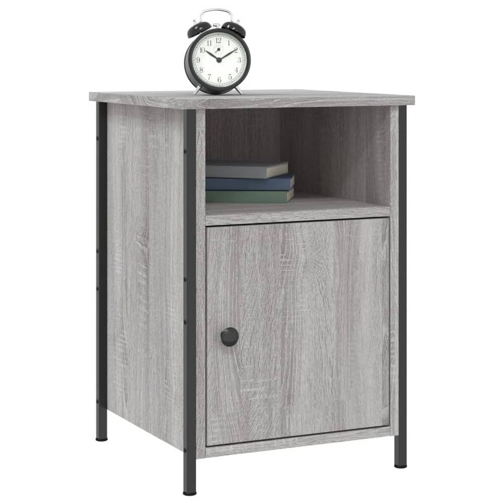 Nachtkastjes 2 st 40x42x60 cm bewerkt hout grijs sonoma eiken MeubelReus