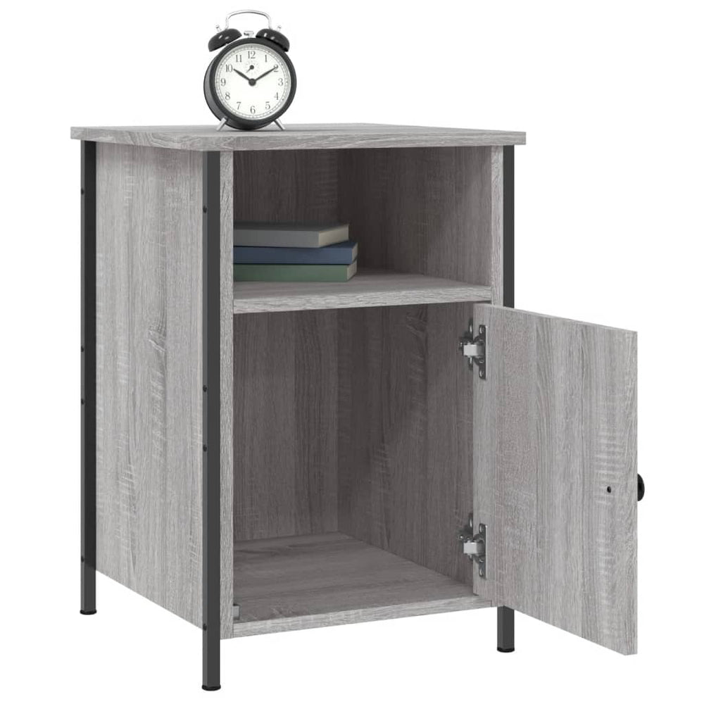 Nachtkastjes 2 st 40x42x60 cm bewerkt hout grijs sonoma eiken MeubelReus