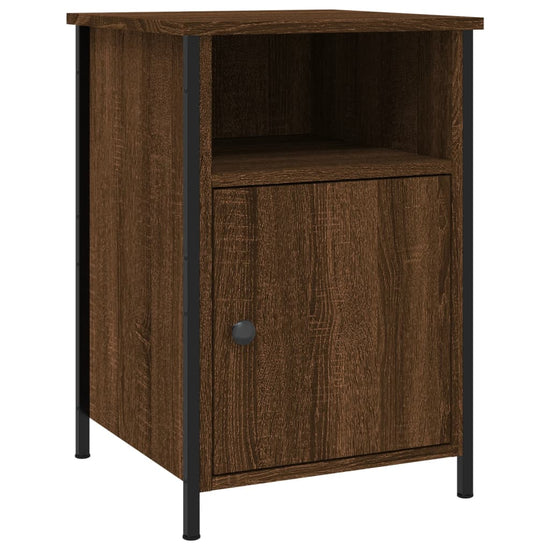 Nachtkastjes 2 st 40x42x60 cm bewerkt hout bruin eikenkleur MeubelReus