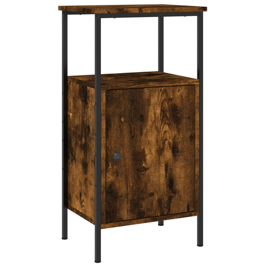 Nachtkastjes 2 st 41x31x80 cm bewerkt hout gerookt eikenkleurig MeubelReus