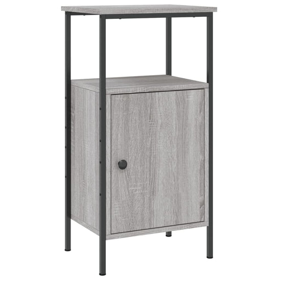 Nachtkastjes 2 st 41x31x80 cm bewerkt hout grijs sonoma eiken MeubelReus