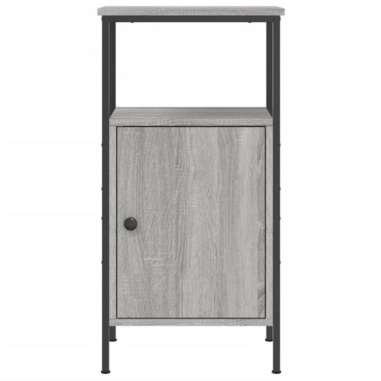 Nachtkastjes 2 st 41x31x80 cm bewerkt hout grijs sonoma eiken MeubelReus