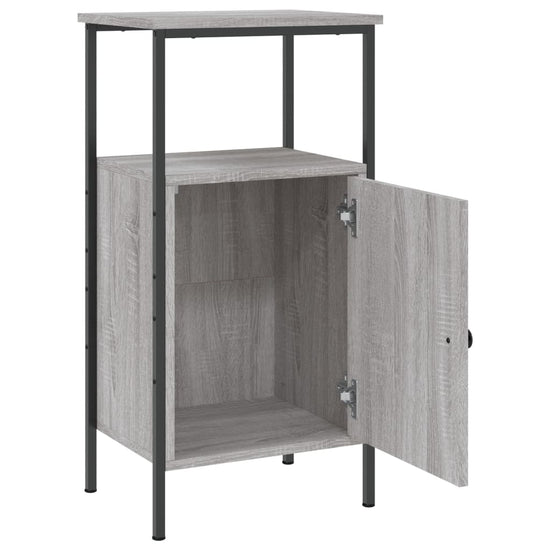 Nachtkastjes 2 st 41x31x80 cm bewerkt hout grijs sonoma eiken MeubelReus