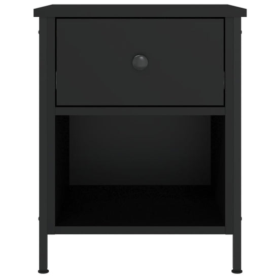 Nachtkastjes 2 st 40x42x50 cm bewerkt hout zwart MeubelReus