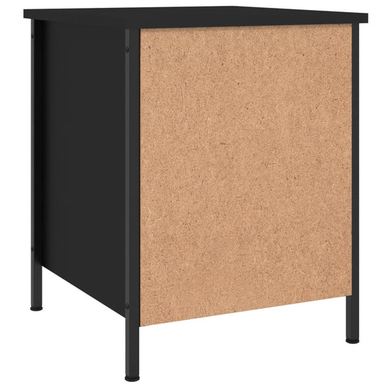 Nachtkastjes 2 st 40x42x50 cm bewerkt hout zwart MeubelReus