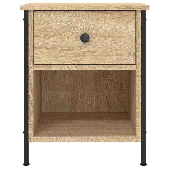 Nachtkastje 40x42x50 cm bewerkt hout sonoma eikenkleurig MeubelReus