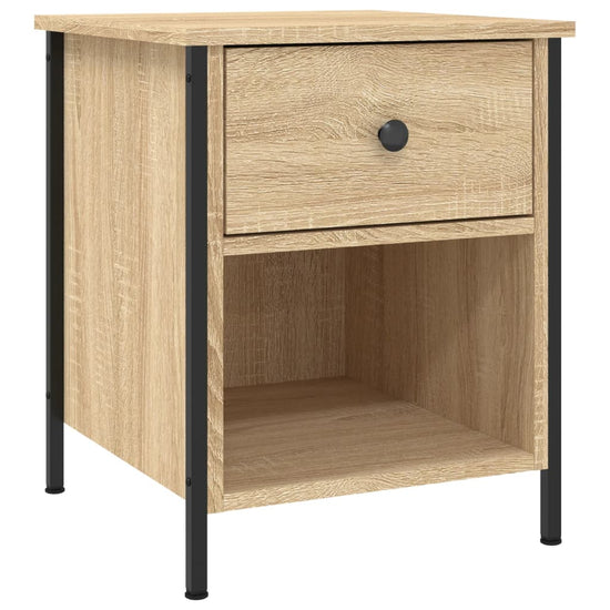 Nachtkastjes 2 st 40x42x50 cm bewerkt hout sonoma eikenkleurig MeubelReus