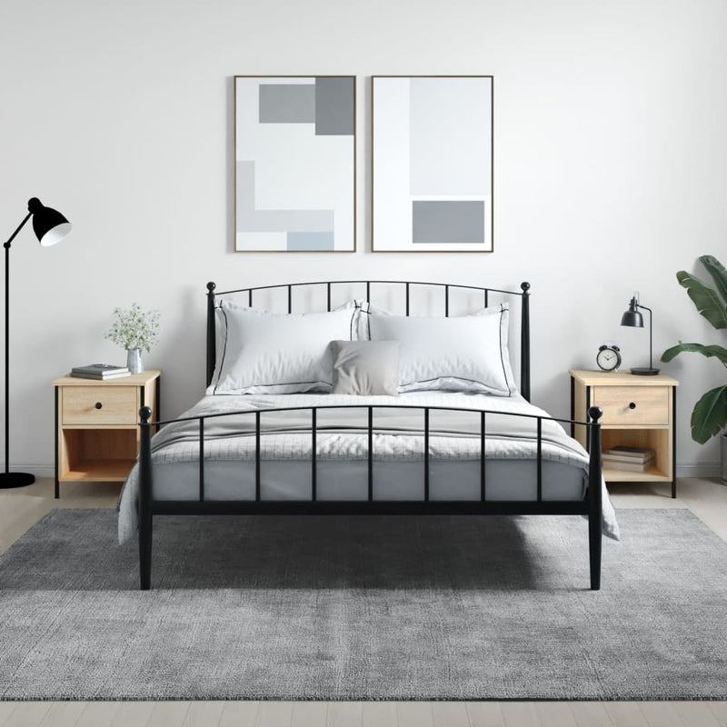 Nachtkastjes 2 st 40x42x50 cm bewerkt hout sonoma eikenkleurig MeubelReus