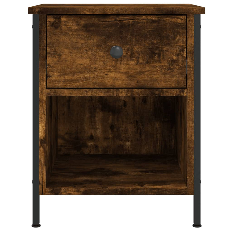 Nachtkastjes 2 st 40x42x50 cm bewerkt hout gerookt eikenkleurig MeubelReus