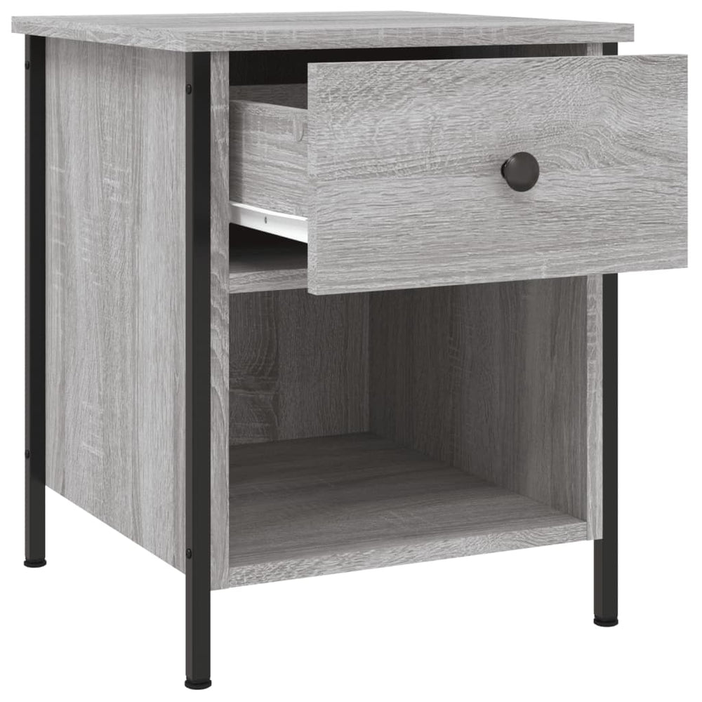 Nachtkastjes 2 st 40x42x50 cm bewerkt hout grijs sonoma eiken MeubelReus