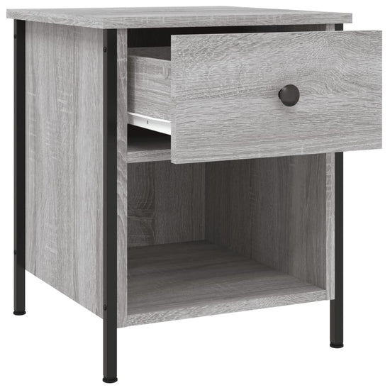 Nachtkastjes 2 st 40x42x50 cm bewerkt hout grijs sonoma eiken MeubelReus