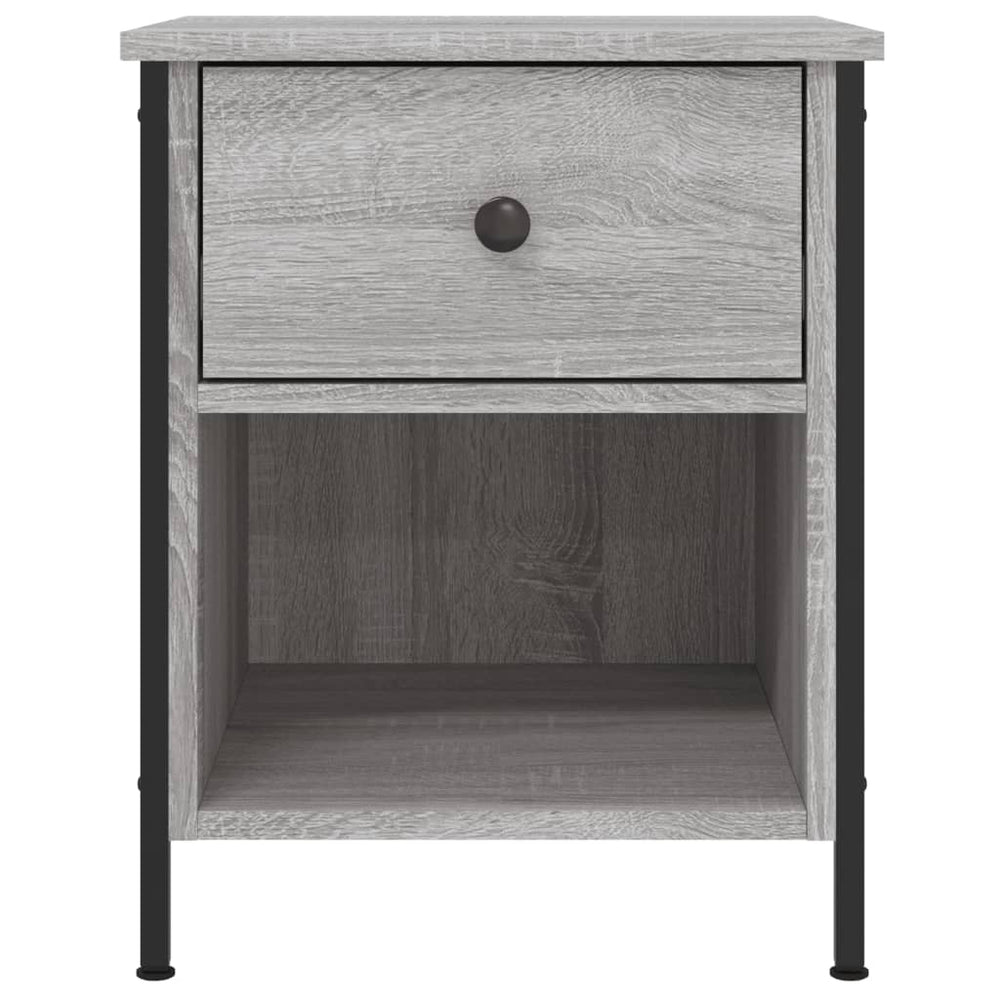 Nachtkastjes 2 st 40x42x50 cm bewerkt hout grijs sonoma eiken MeubelReus