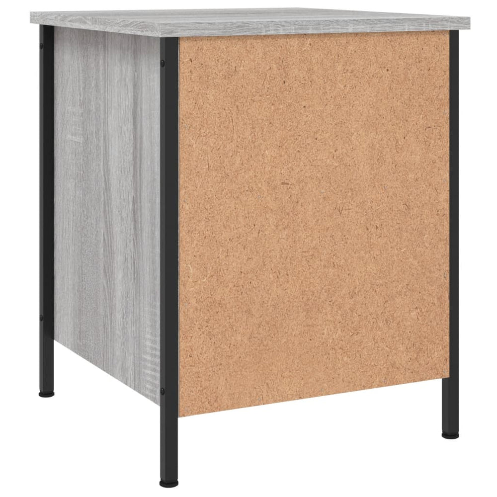 Nachtkastjes 2 st 40x42x50 cm bewerkt hout grijs sonoma eiken MeubelReus